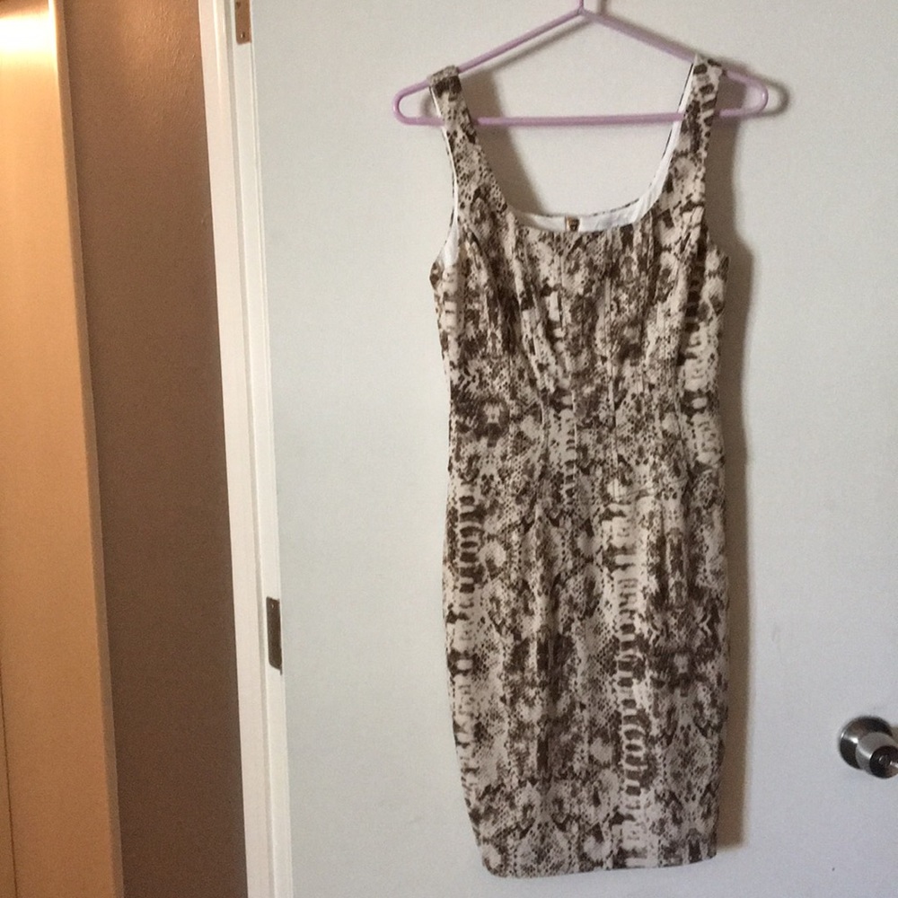 NWT Cache snakeskin mini dress